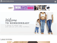 Tablet Screenshot of newbornbaby.com.au